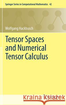 Tensor Spaces and Numerical Tensor Calculus Wolfgang Hackbusch 9783642280269 Springer