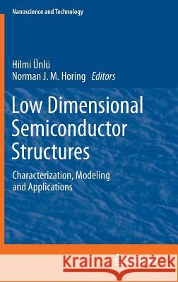 Low Dimensional Semiconductor Structures: Characterization, Modeling and Applications Ünlü, Hilmi 9783642284236