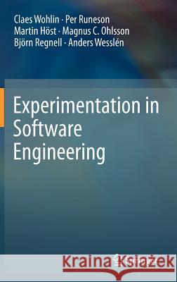 Experimentation in Software Engineering Claes Wohlin 9783642290435