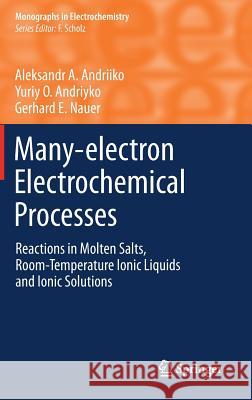 Many-Electron Electrochemical Processes: Reactions in Molten Salts, Room-Temperature Ionic Liquids and Ionic Solutions Andriiko, Aleksandr A. 9783642357695 Springer, Berlin