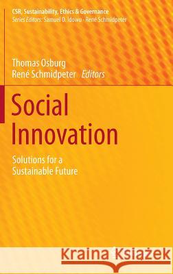 Social Innovation: Solutions for a Sustainable Future Osburg, Thomas 9783642365393