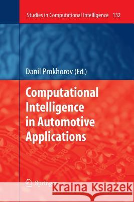 Computational Intelligence in Automotive Applications    9783642424250 Springer