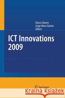 Ict Innovations 2009 Davcev, Danco 9783642425776