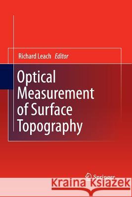 Optical Measurement of Surface Topography Clinical Director of Acute Medicine Rich   9783642426841 Springer