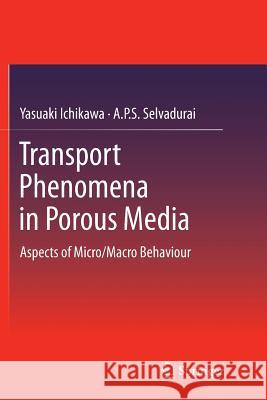 Transport Phenomena in Porous Media: Aspects of Micro/Macro Behaviour Ichikawa, Yasuaki 9783642428975 Springer