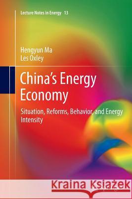 China's Energy Economy: Situation, Reforms, Behavior, and Energy Intensity Ma, Hengyun 9783642429545 Springer