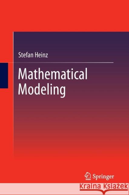 Mathematical Modeling Stefan Heinz 9783642443886