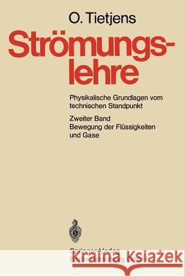 Bewegung Der Flüssigkeiten Und Gase Tietjens, O. 9783642480690