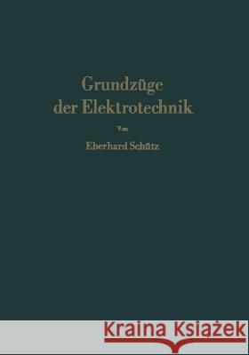 Grundzüge Der Elektrotechnik: Eine Leicht Faßliche Darstellung Schütz, Eberhard 9783642490361