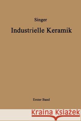 Industrielle Keramik: Erster Band Die Rohstoffe Eigenschaften, Vorkommen, Gewinnung Und Untersuchung Singer, Felix 9783642490446 Springer