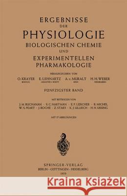 Ergebnisse Der Physiologie Biologischen Chemie Und Experimentellen Pharmakologie: Fünfzigster Band Krayer, O. 9783642494888 Springer