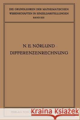 Vorlesungen Über Differenzenrechnung Nörlund, Niels Erik 9783642505140 Springer