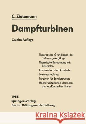 Die Dampfturbinen: Theorie, Berechnung Und Konstruktion Für Studium Und Praxis Röder, Karl 9783642532719