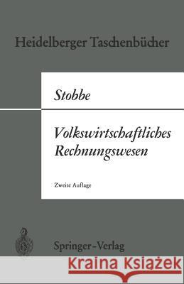 Volkswirtschaftliches Rechnungswesen Alfred Stobbe 9783642533600 Springer