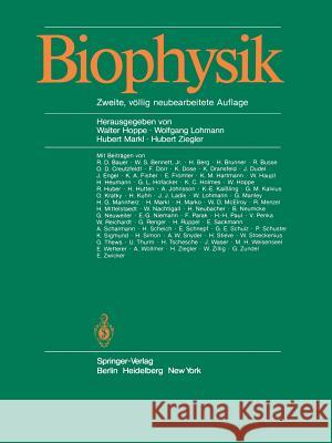 Biophysik Walter Hoppe Wolfgang Lohmann                         Hubert Markl 9783642618161 Springer