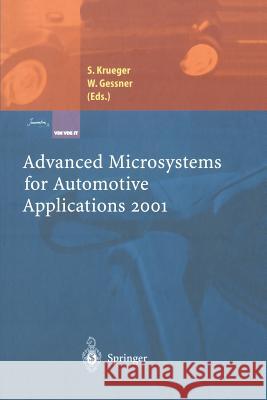 Advanced Microsystems for Automotive Applications 2001 Sven Krueger Wolfgang Gessner 9783642621246 Springer