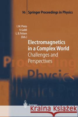 Electromagnetics in a Complex World: Challenges and Perspectives Pinto, Innocenzo 9783642621864 Springer