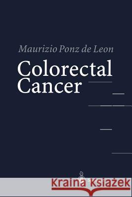 Colorectal Cancer Maurizio Pon 9783642627620 Springer