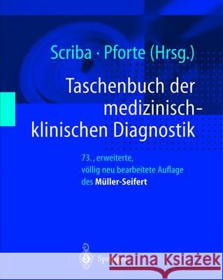 Taschenbuch Der Medizinisch-Klinischen Diagnostik Scriba, Peter C. 9783642640407 Springer