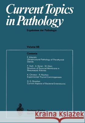Current Topics in Pathology / Ergebnisse Der Pathologie Altmann, Hans-W 9783642653261