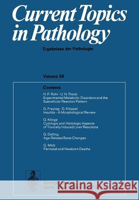 Current Topics in Pathology 58 Ekkehard Grundmann Werner H. Kirsten 9783642656866 Springer