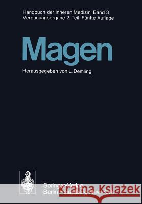 Magen L. Demling 9783642658822 Springer
