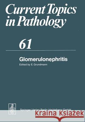 Glomerulonephritis E. Grundmann J. Churg 9783642662232 Springer