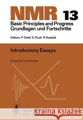 Introductory Essays M. M. Pintar 9783642663970 Springer