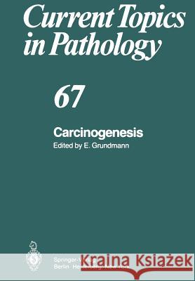Carcinogenesis E. Grundmann P. H E. Kunze 9783642672941 Springer