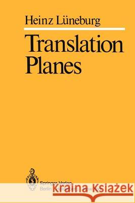 Translation Planes H. L 9783642674143 Springer