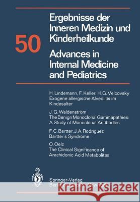 Ergebnisse Der Inneren Medizin Und Kinderheilkunde / Advances in Internal Medicine and Pediatrics Frick, P. 9783642685484 Springer