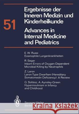 Ergebnisse Der Inneren Medizin Und Kinderheilkunde / Advances in Internal Medicine and Pediatrics Frick, P. 9783642690723 Springer