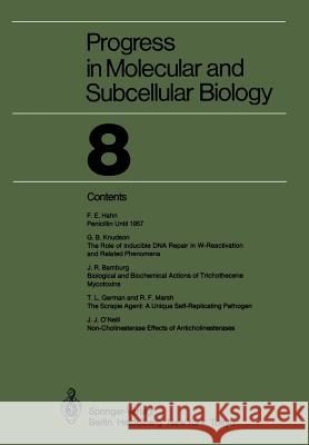 Progress in Molecular and Subcellular Biology J. R. Bamburg T. L. German F. E. Hahn 9783642692307 Springer