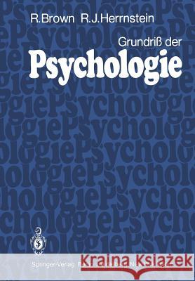 Grundriß Der Psychologie Brown, R. 9783642694790 Springer