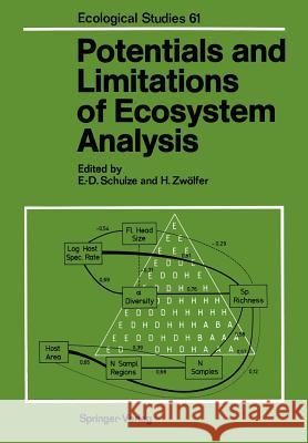 Potentials and Limitations of Ecosystem Analysis Ernst-Detlef Schulze Helmut Z 9783642716324
