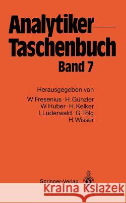 Analytiker-Taschenbuch  9783642725913 Springer