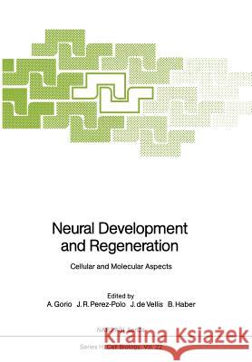 Neural Development and Regeneration: Cellular and Molecular Aspects Gorio, A. 9783642731501 Springer