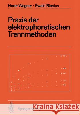 Praxis Der Elektrophoretischen Trennmethoden Horst Wagner Ewald Blasius 9783642736230 Springer