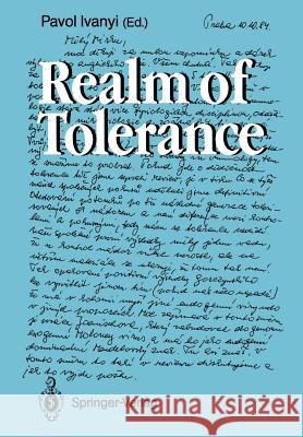 Realm of Tolerance Pavol Ivanyi M. Boiron 9783642747144