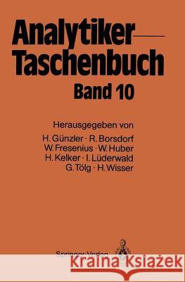 Analytiker-Taschenbuch  9783642760297 Springer