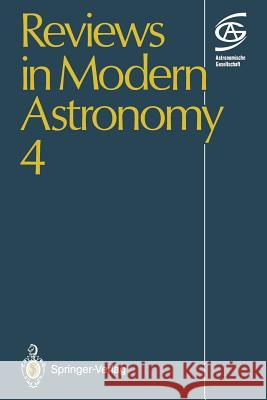 Reviews in Modern Astronomy  9783642767524 Springer