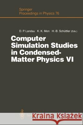 Computer Simulation Studies in Condensed-Matter Physics VI: Proceedings of the Sixth Workshop, Athens, Ga, Usa, February 22-26, 1993 Landau, David P. 9783642784507 Springer