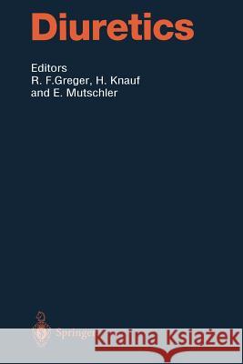 Diuretics Rainer F. Greger H. Knauf E. Mutschler 9783642795671 Springer