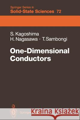 One-Dimensional Conductors Seiichi Kagoshima Hiroshi Nagasawa Takashi Sambongi 9783642831812 Springer