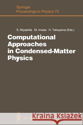 Computational Approaches in Condensed-Matter Physics: Proceedings of the 6th Nishinomiya-Yukawa Memorial Symposium, Nishinomiya, Japan, October 24 and Miyashita, Seiji 9783642848230 Springer