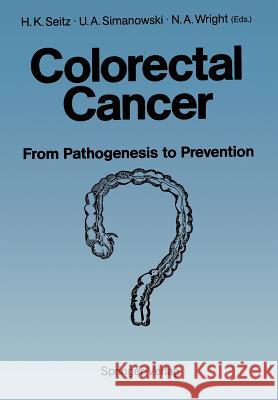 Colorectal Cancer: From Pathogenesis to Prevention? Seitz, Helmut K. 9783642859328 Springer
