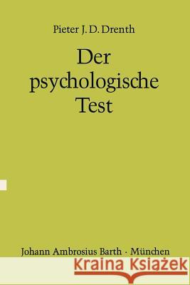 Der Psychologische Test: Eine Einführung in Seine Theorie Und Seine Anwendungen Vontin, W. 9783642861628 Springer