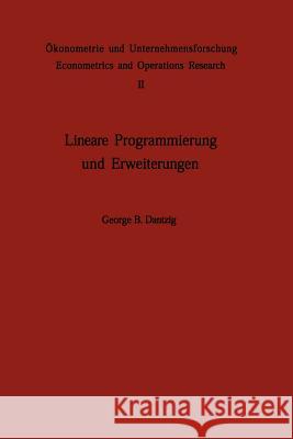 Lineare Programmierung Und Erweiterungen Jaeger, A. 9783642873638 Springer