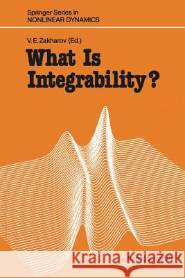 What Is Integrability? Vladimir E. Zakharov F. Calogero N. Ercolani 9783642887055 Springer