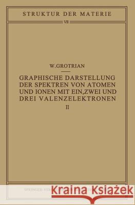 Graphische Darstellung Der Spektren Von Atomen Und Ionen Mit Ein, Zwei Und Drei Valenzelektronen: Zweiter Teil W. Grotrian M. Born J. Franck 9783642888861 Springer